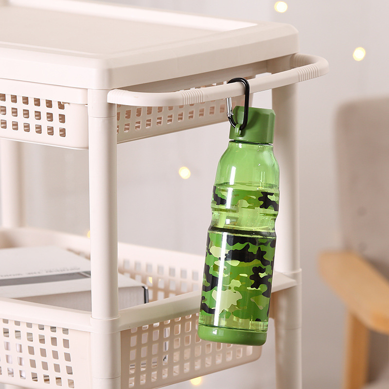 Outdoor Mountaineering Buckle Sports Travel Portable Advertising Gift Camouflage Plastic Water Bottle