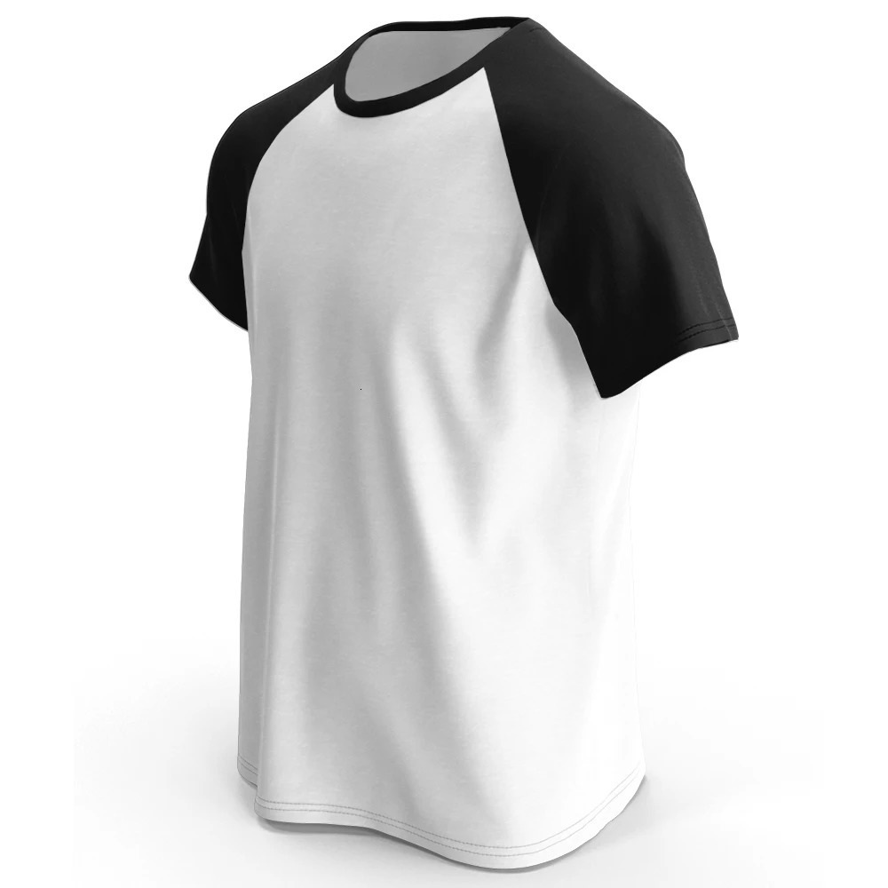 Mens Raglan Sleeve T Shirt Classic 100 Cotton Oversized TShirt Vintage Old Shcool Tees for Men Women Summer Tops 250225