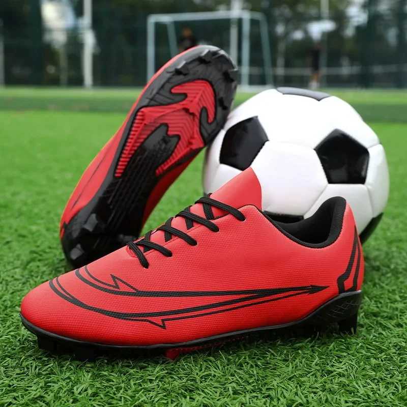 New Men Soccer Shoes Long Spikes Outdoor Football Boots Adt hot Kids Sport Footwear Sneakers Non Slip Training Unisex Z250224