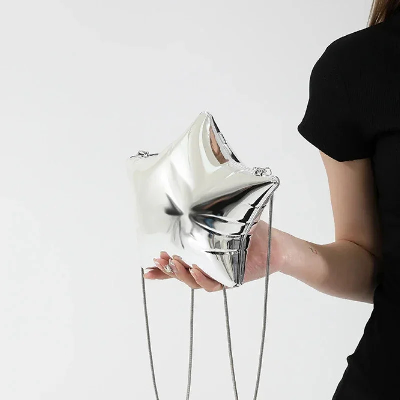 Acrylic Bright Five Star Zero Wallet Sweet Cool Spicy Girl Lipstick Party Mini Table Tennis Niche Candy Colorful Bag 250226