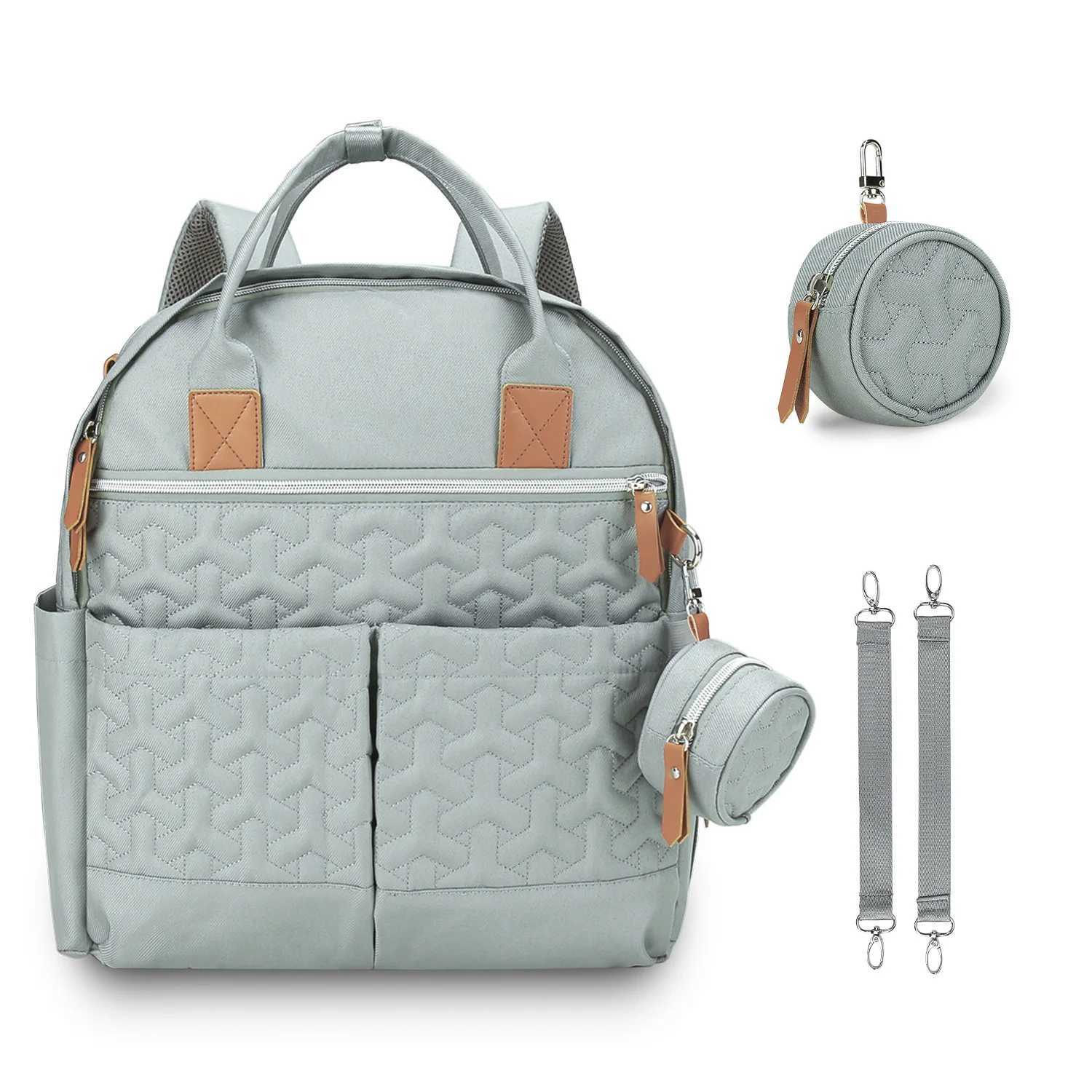 Diaper Bags Fashionable new baby diaper bag backpack multifunctional diaper bag organizer with hot milk bottle bag baby bag Y2502278DEH