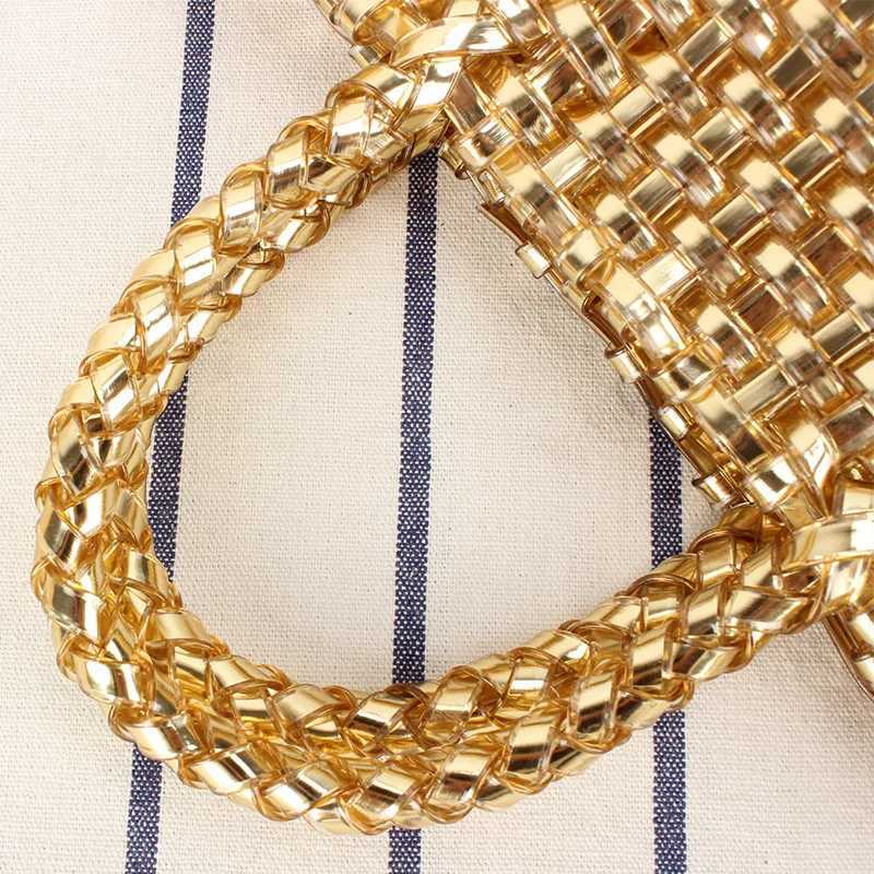 Cute heavy metal colorful shopping lager capacity handbag luxury wallets bag