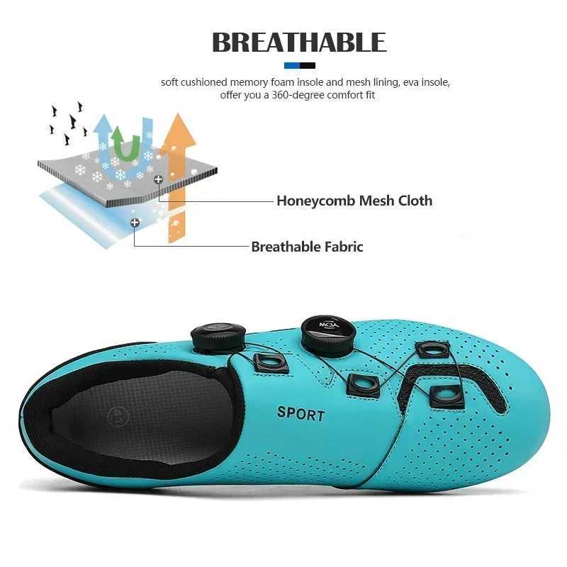 Man Speed Route Cycling Sneakers hot MTB Flat Shoes with Clits Wen Road Dirt Bike Footwear Biking Calas Racing Bicycle Spd Cleats Z250224