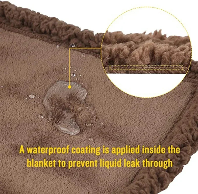 Blanket Plus Size Shaggy Blankets for Couple Winter Thickened Warm Blanket | Waterproof Rectangle Napping Blanket 250304