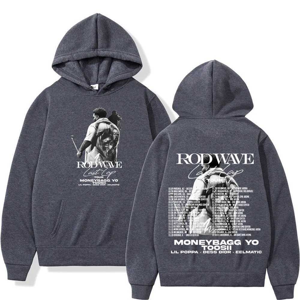 Rap singer Rod Wave Last Lap Tour Merch Hoodie mens hip-hop retro Pullover sweatshirt fashion casual super large hoodie X250227