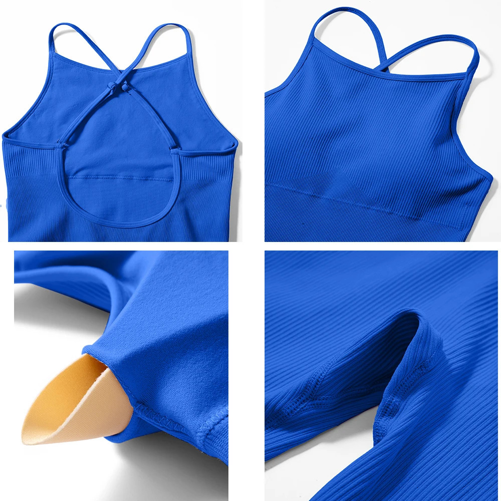 Bodysuit Women Jumpsuit Summer Romper Overalls Sportswear Fashion Streetwear Women Overalls One Piece Fitness Sports Bodysuits 250224