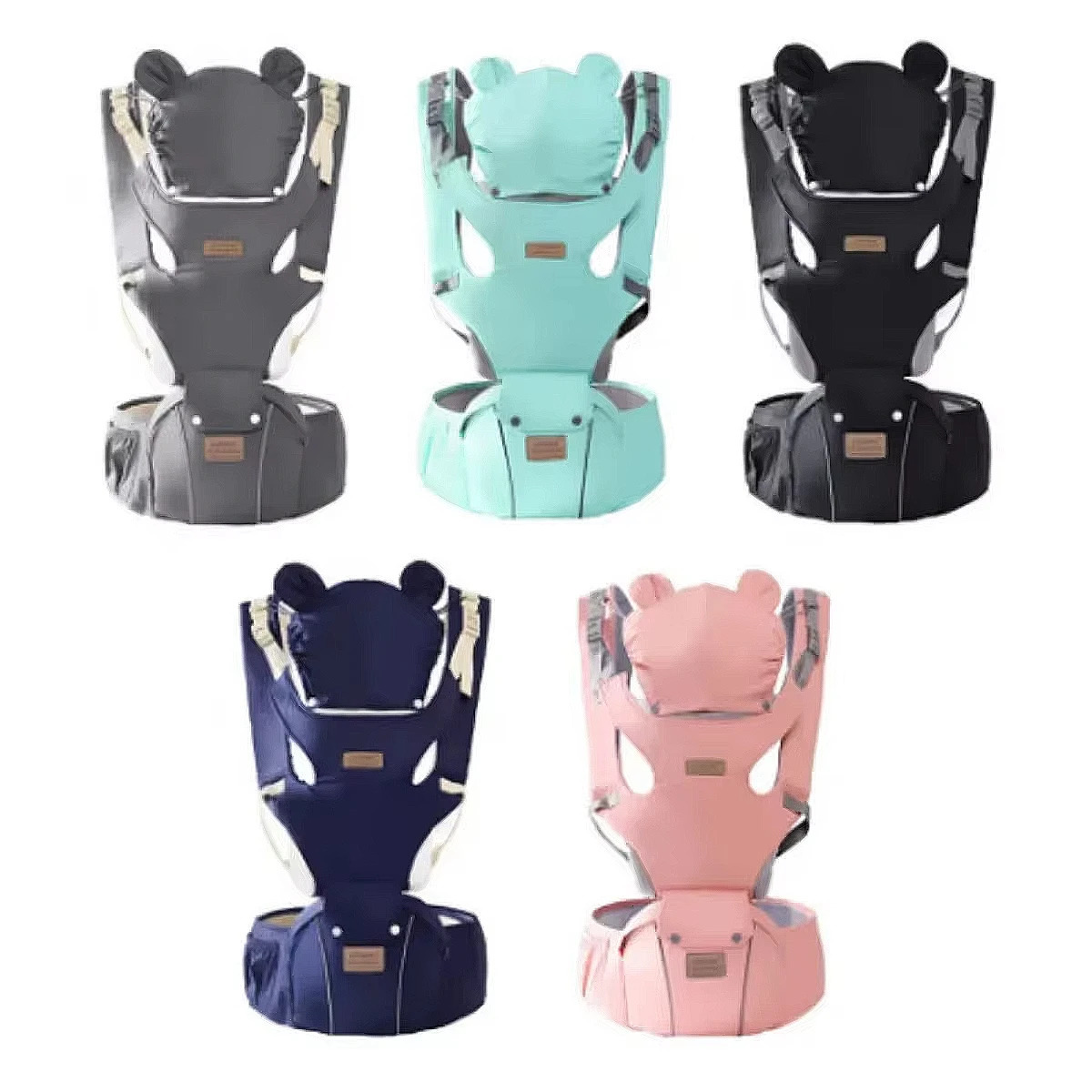3 in 1 Baby Wrap Toddler Backpack Baby Bag with Windproof Hat Luminous Strip Babies Sling Hip Seat Bebe s born 250227
