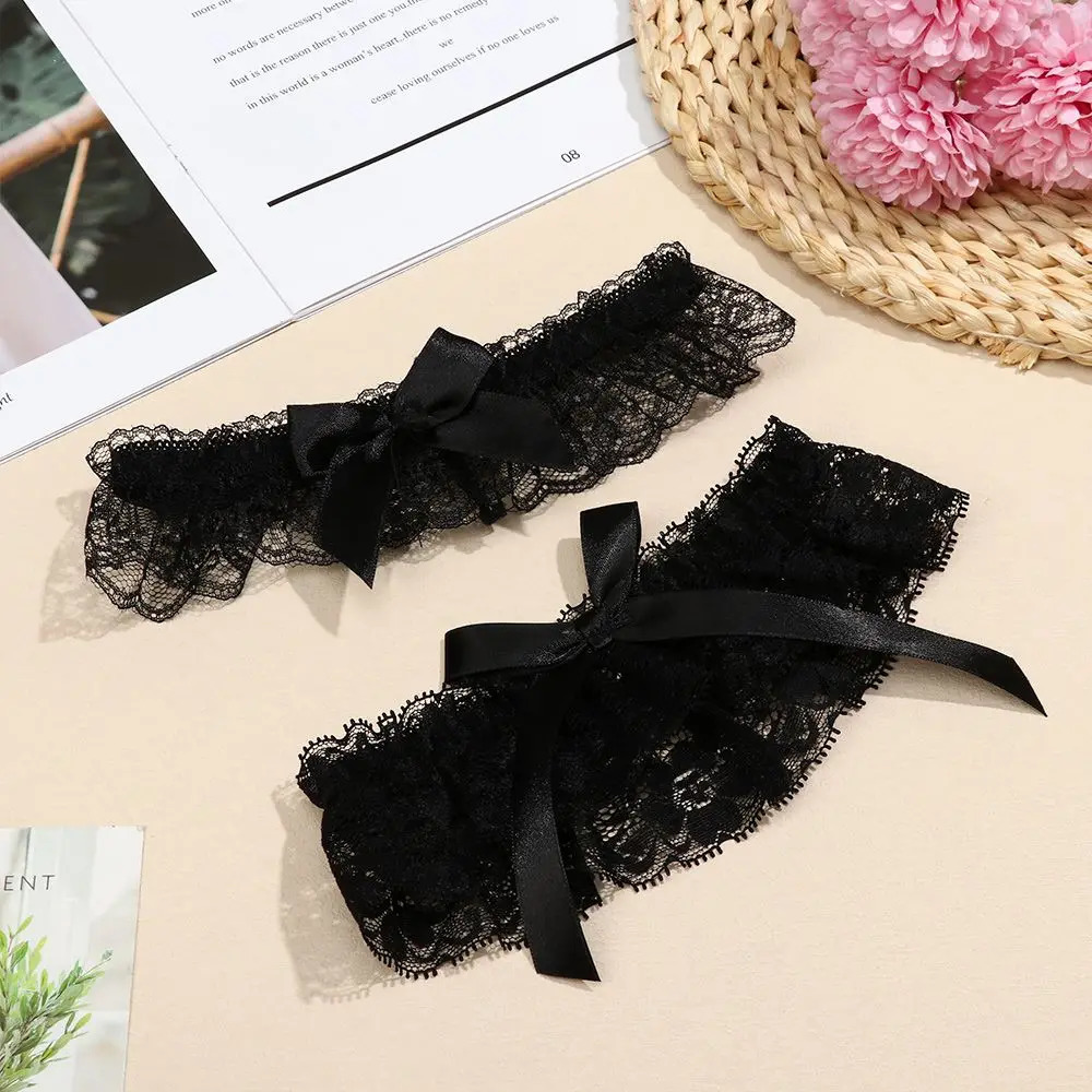 Fashion Sexy Garter Elastic Bowknot Lace Thigh Ring Wedding Bridal Leg Garter Cosplay Party Accessories Apparel Accessories 250227