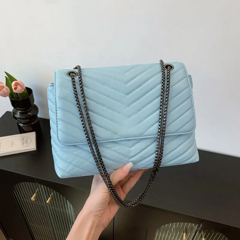 Ship from US Vintage High Quality Floral Trendy Lock Chain Womens Shoulder Crossbody Bag Underarm Crossborder 250227FBB