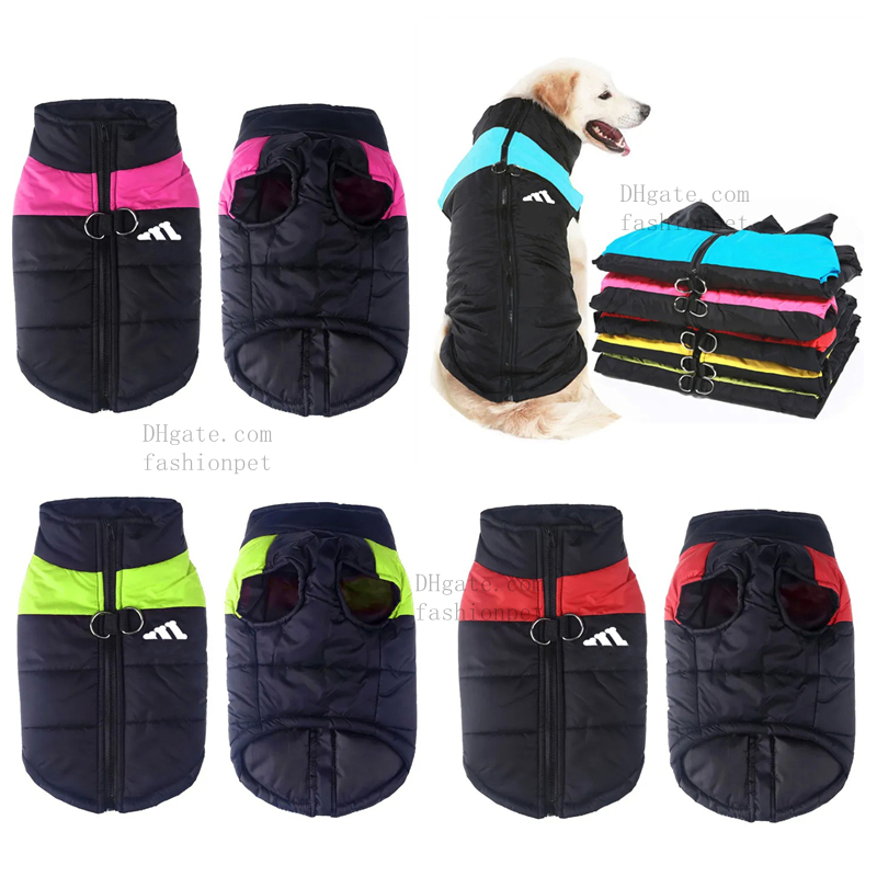 Padded Vest Dog Jacket, Warm Zip Up Dog Vest Jacket with Dual D Ring, Winter Water Resistant Small Dog Coats, Dog Clothes for Small Medium and Large D