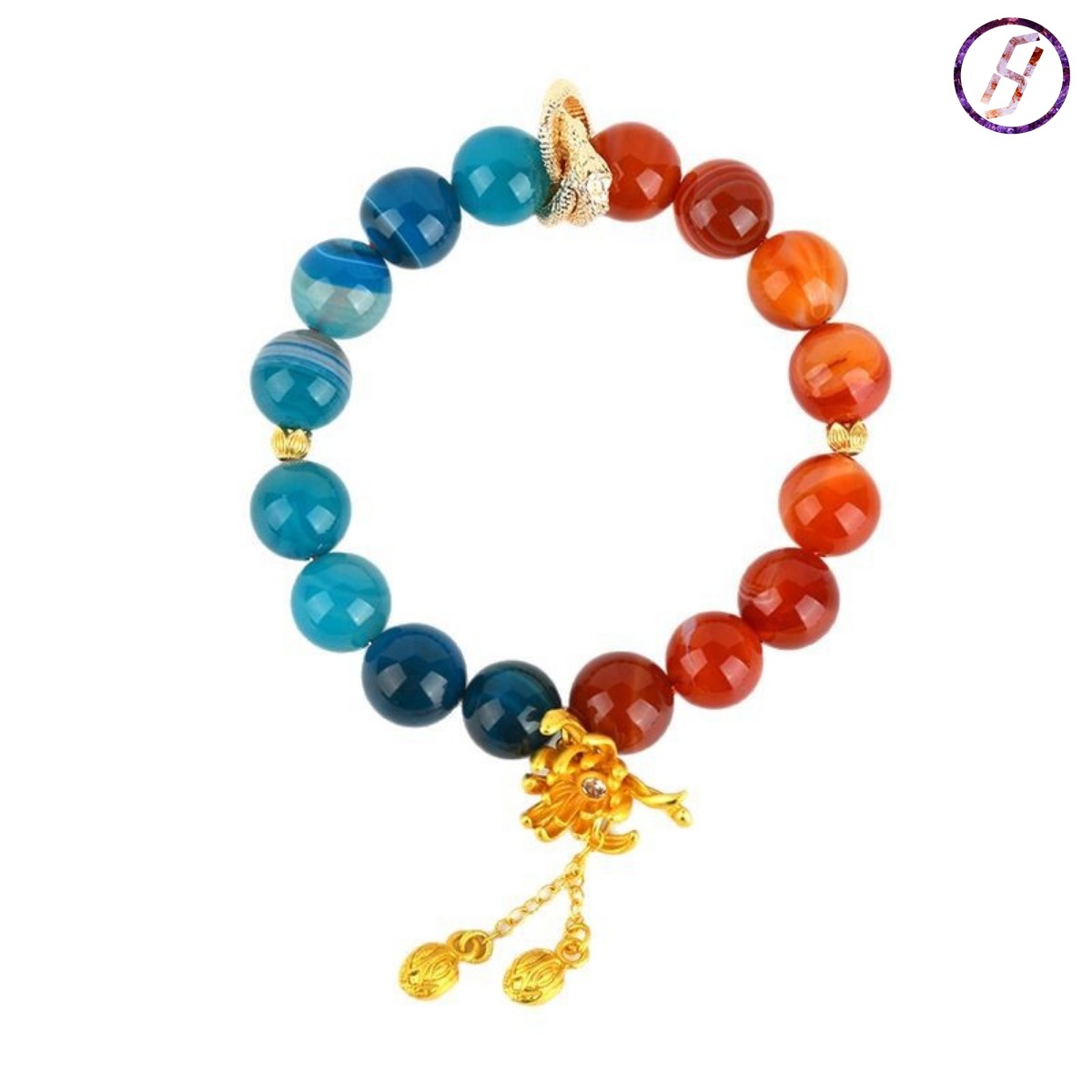 2025 New Network Hit "Nezha 2" Series A Variety of Original Bracelets Meditation Agate Pendant Passion Energy Bracelet Feng Shui Red Agate