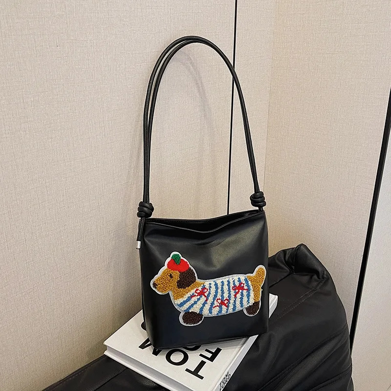 Ship from US fashion Korean Ins cute bucket bag suitable for women simple small casual highend Cross Shoulder Bag 250227FBB