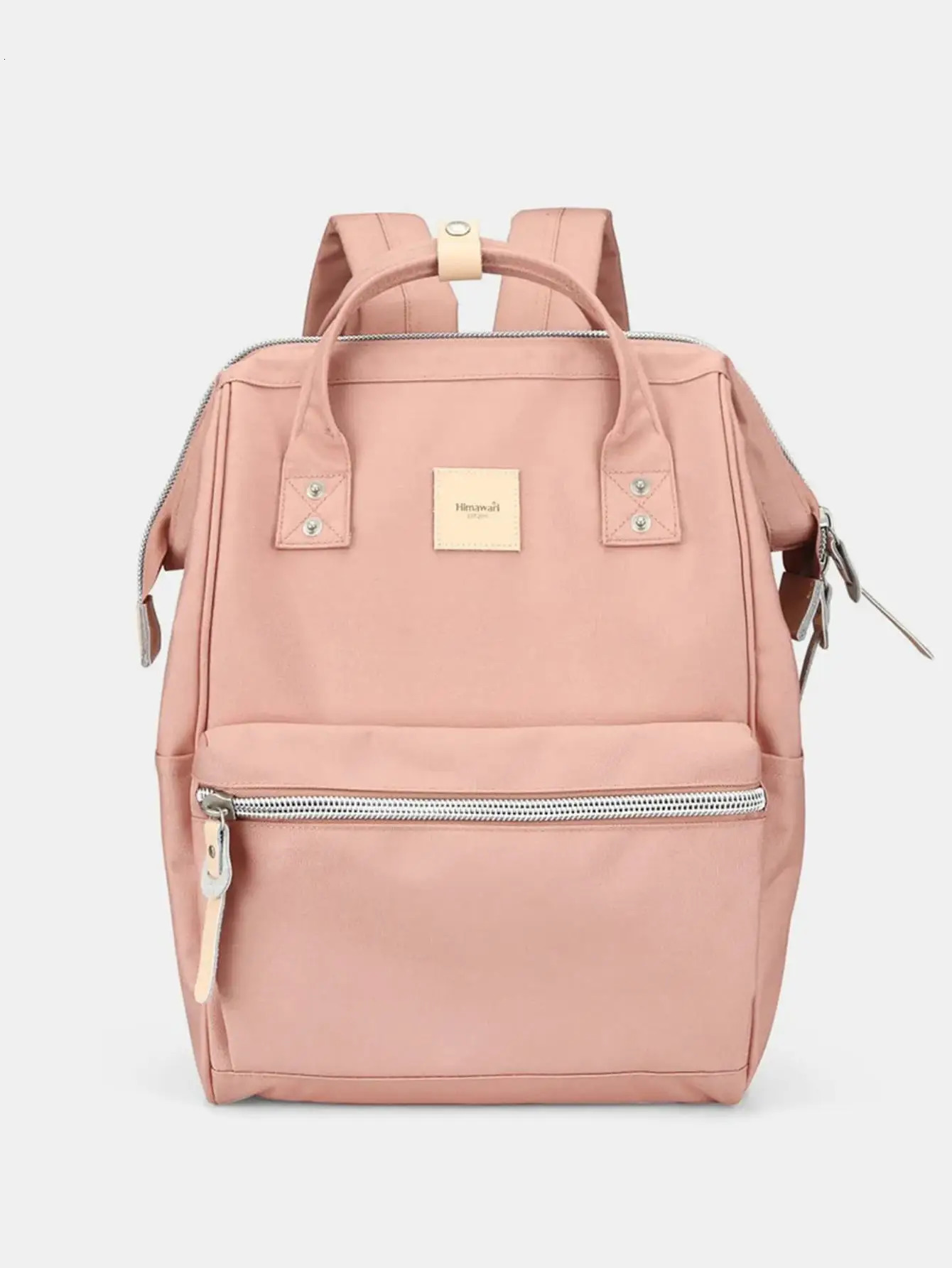 Ship from US Womens casual backpack fashionable waterproof canvas bag with multiple layers of pockets multicolor options top handle and adjustable S 2