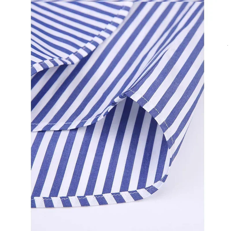 Shirts for Men Elegant Mens Shirts Mens Clothing High Quality Stripe Pattern a Fashion Check Shirt Long Sleeves Man 250224