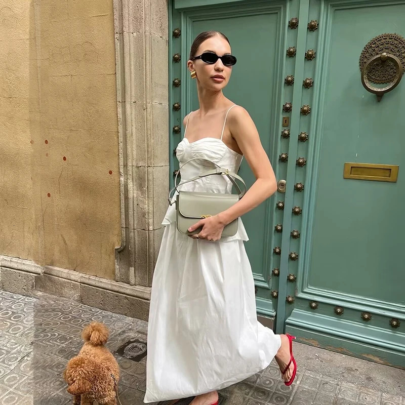 TRAF Camis Tops Summer Womens Chic Tube Top Camis Womens Street Elegant Young Womens Fashion Tops 250226