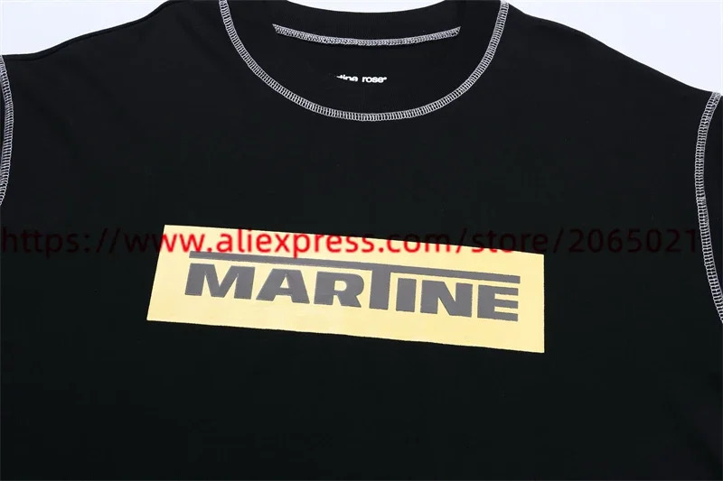 Yellow Box MARTINE ROSE T Shirt Men Women TShirt Tops Tee 250226