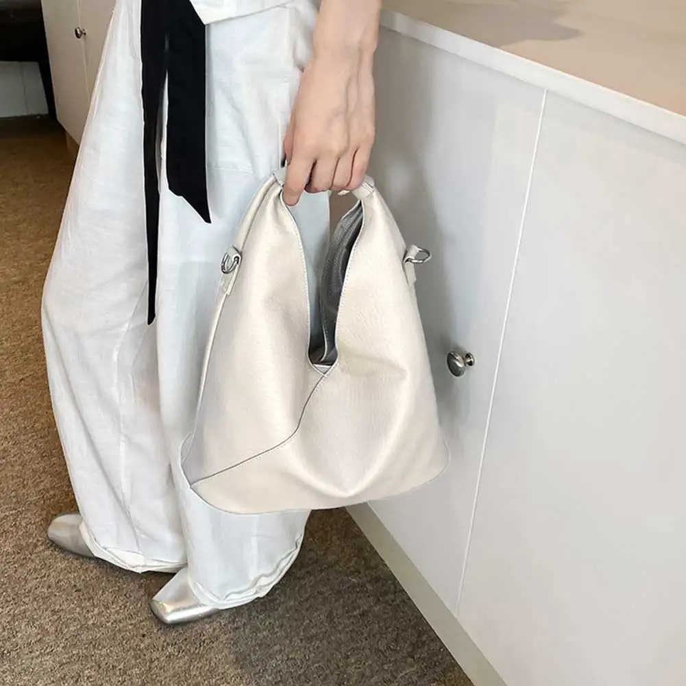 Ship from US Tote Purse for Women PU Leather Solid Shoulder Bag Large Capacity Crossbody Bags Trend Ladies Handbag Versatile Satchel 250227FBB