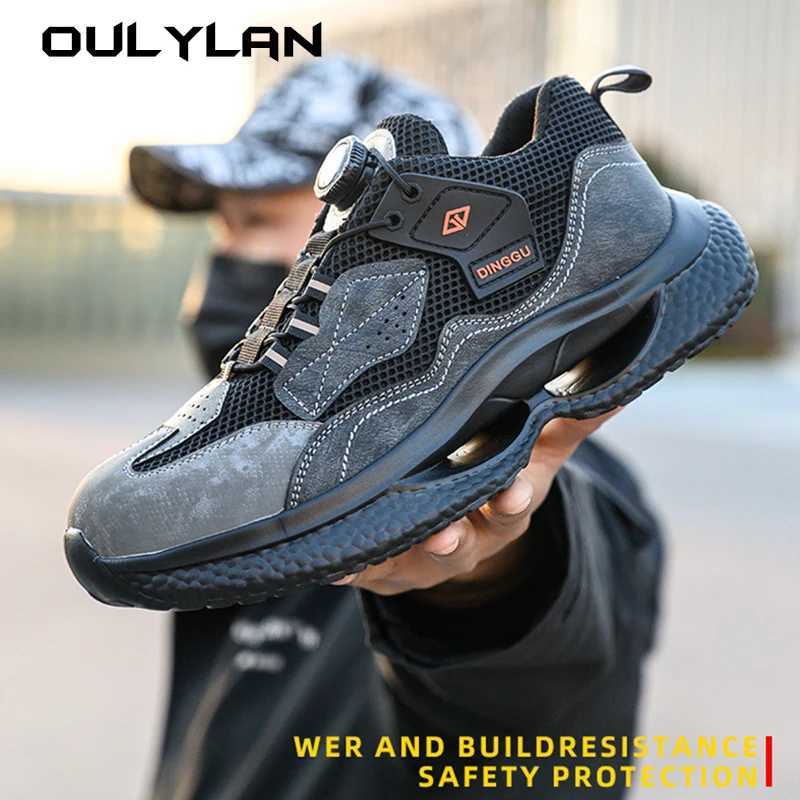 Fashion Work Sneakers Men Steel Toe Work Shoes Safety Boots Mens Anti-smash Puncture-Proof Working Protective Shoes Dropshipping Z250227