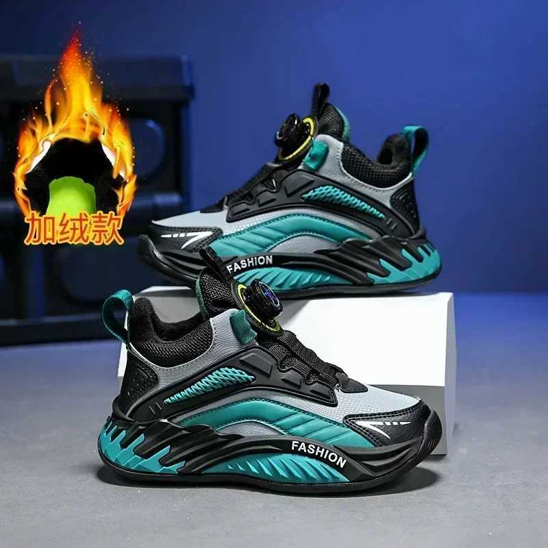 Athletic Outdoor s Winter Shoes Children Boys Sneakers Fur Shoes From 4-5-6-7-8-9 Years Toddlers School Shoe Size 28~39# 718 S25226