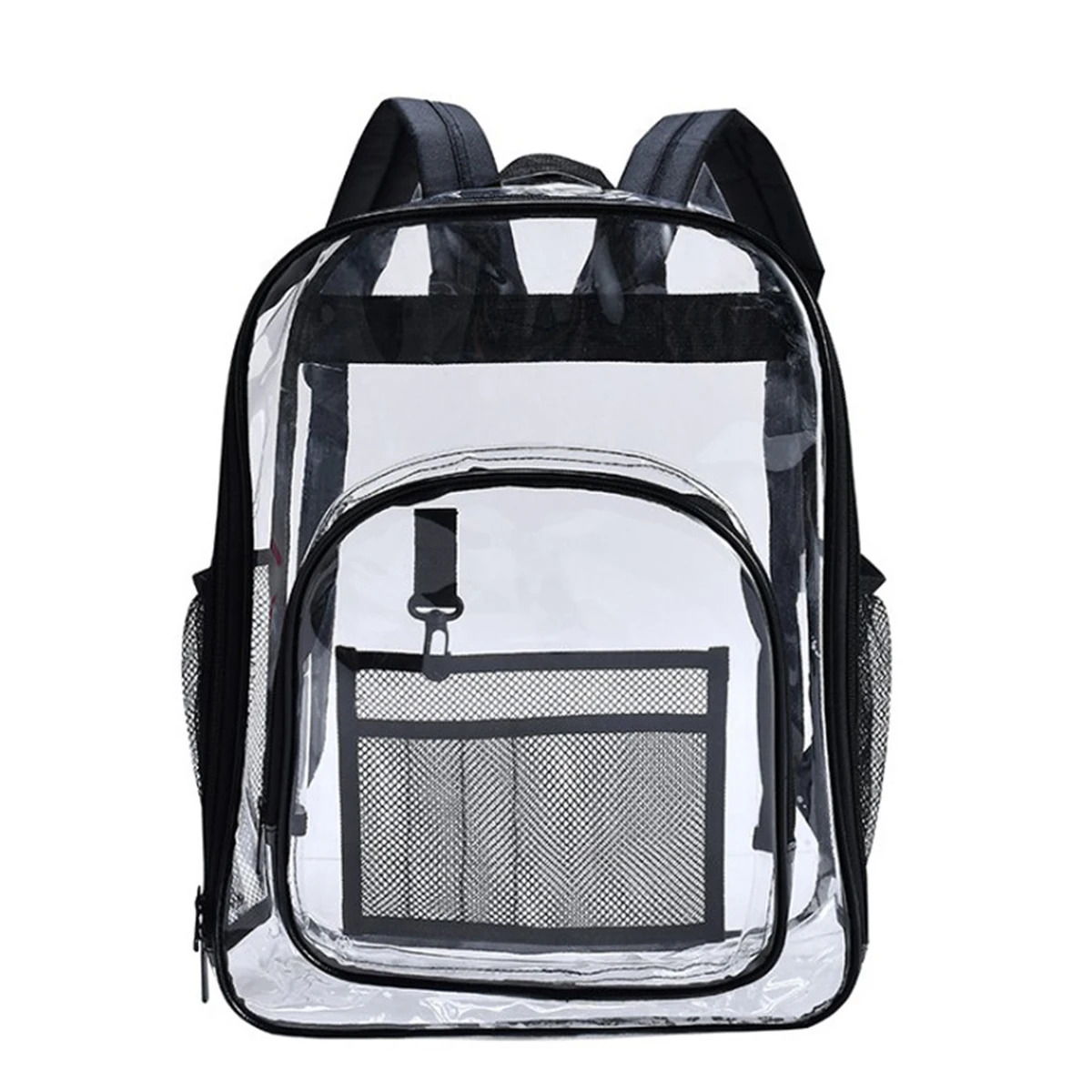 Ship from US Fashion Transparent PVC Backpack Waterproof Women Backpacks Clear for Teenagers Outdoor Sport Large Capacity Bag 250227FBB
