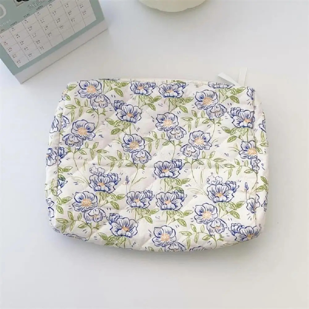 Ship from US 3Pcs Floral Makeup Cosmetic Bags for women Cute Travel Toiletry Organizer Handbag Storage Purses 250227FBB
