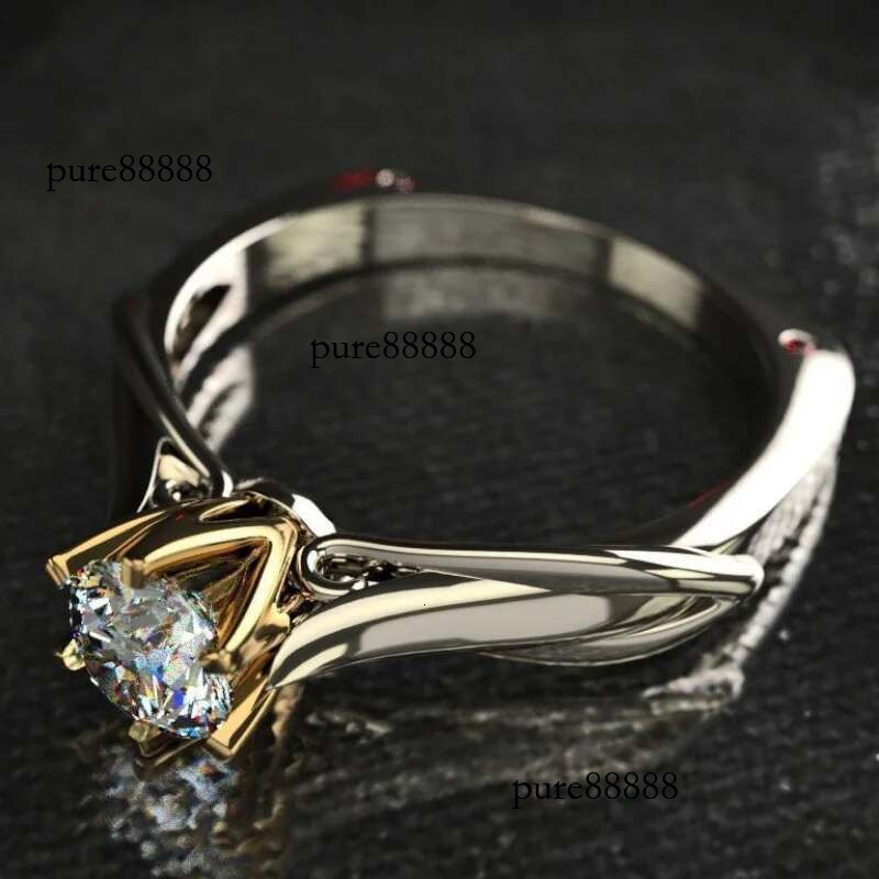 Pure Gold Ring for Women Natural Moissanit Rings with Gemstones Beautiful Jewelry Couples Wedding Accessories New Trend 2023