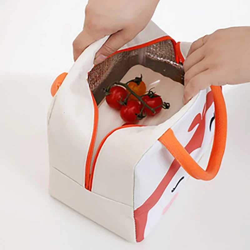 Ship from US Children Lunch Bag Portable Cute Dinosaur Animals Waterproof Food Warmer Box Insulated Kids School Storage Bags 250227FBB