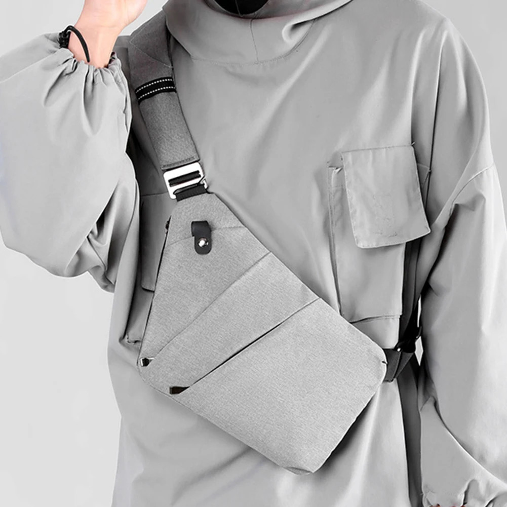Ship from US Travel Personal Antitheft Crossbody Bag Mini Cross Body Bags Male One Shoulder Sling Leisure Antisplash Mens Chest 250227FBB