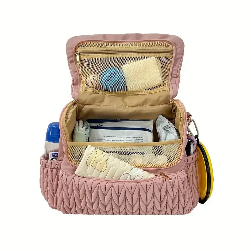 Large capacity Diaper stroller bag waterproof mummy pregnant woman nap travel bag baby care multifunctional handbag 250227