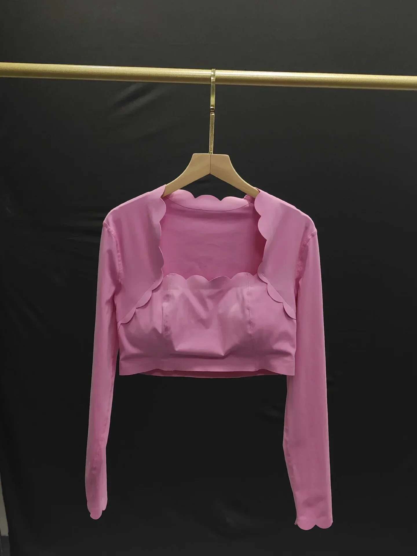 Yoga Sports Long Sleeve Lace Square Collar Elastic Tight Fast Drying Fiess Training Top Pant Sets Women's Tracksuit