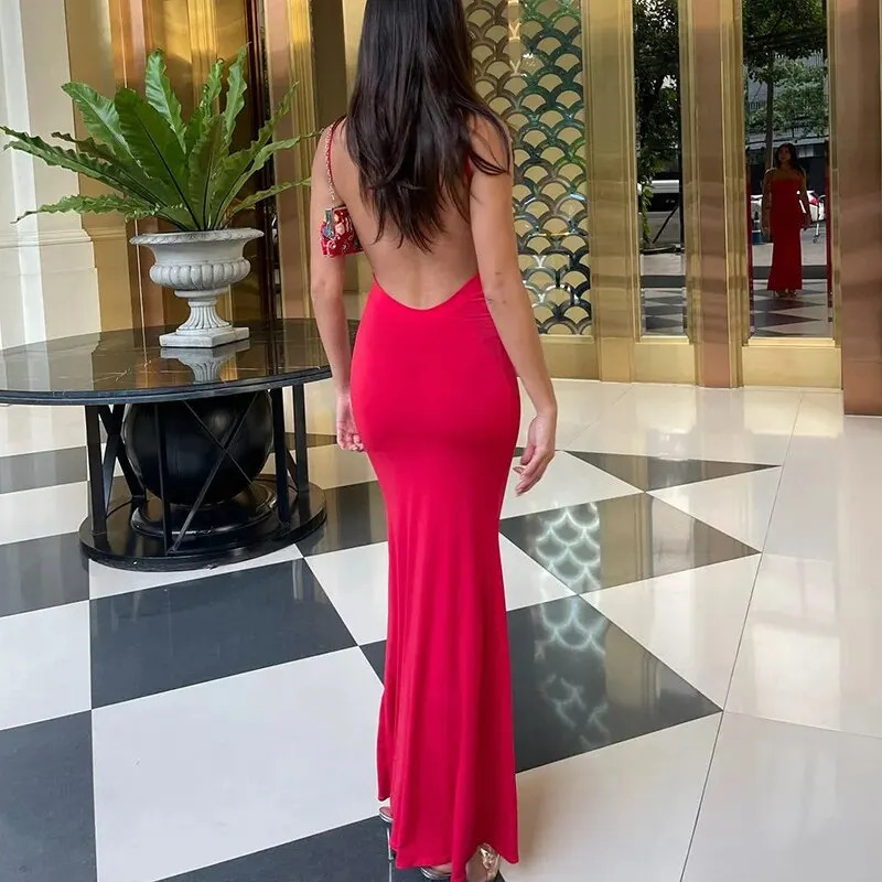 Hawthaw Women Party Club Evening Streetwear Birthday Bodycon Long Dress 2024 Summer Clothes Wholesale Items For Business D321165 250226