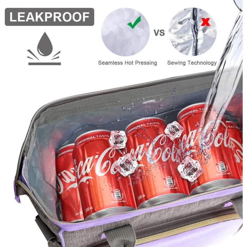 Ship from US Lunch bag for women insulated large reusable handbag leak proof cooler working cute 250227FBB