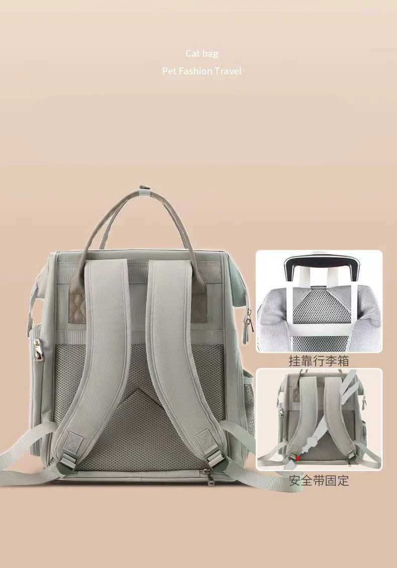 Pet Cat Carrier Backpack Breathable Portable Cat Backpack For Cats Small Dogs Portable Travel Backpack With Anti Breakaway Belt 250205