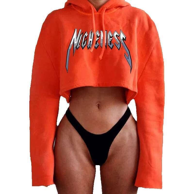 Hot Style Solid Color Sweater Woman Pullover Hoodies