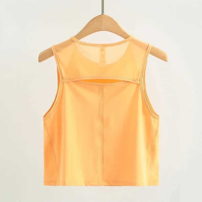 Dupe Sculpt Mesh Yoga Top Suitable for Women Loose Fitness Tailored Tank Top Fitness Sleeveless Hollow Running SweatshirtXJ250228
