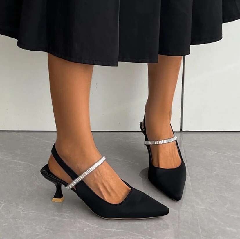Women's Dia Head Thin Heel Pointed High Heels gladiator Sandals Women Wedding Shoes sandalias de mujer talons femme