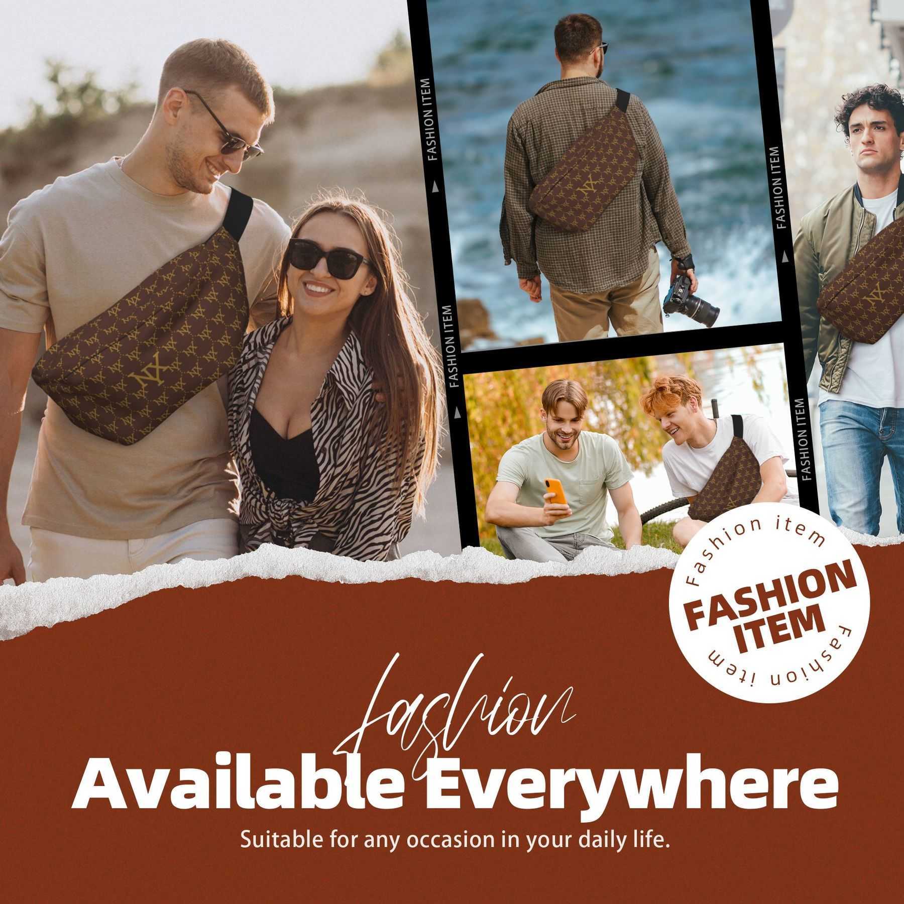 NXY Brand Polyester Waist Bags Designer Crossbody Men Shoulder Bags Brown Tote Purse Women Luxury Designers Wallet