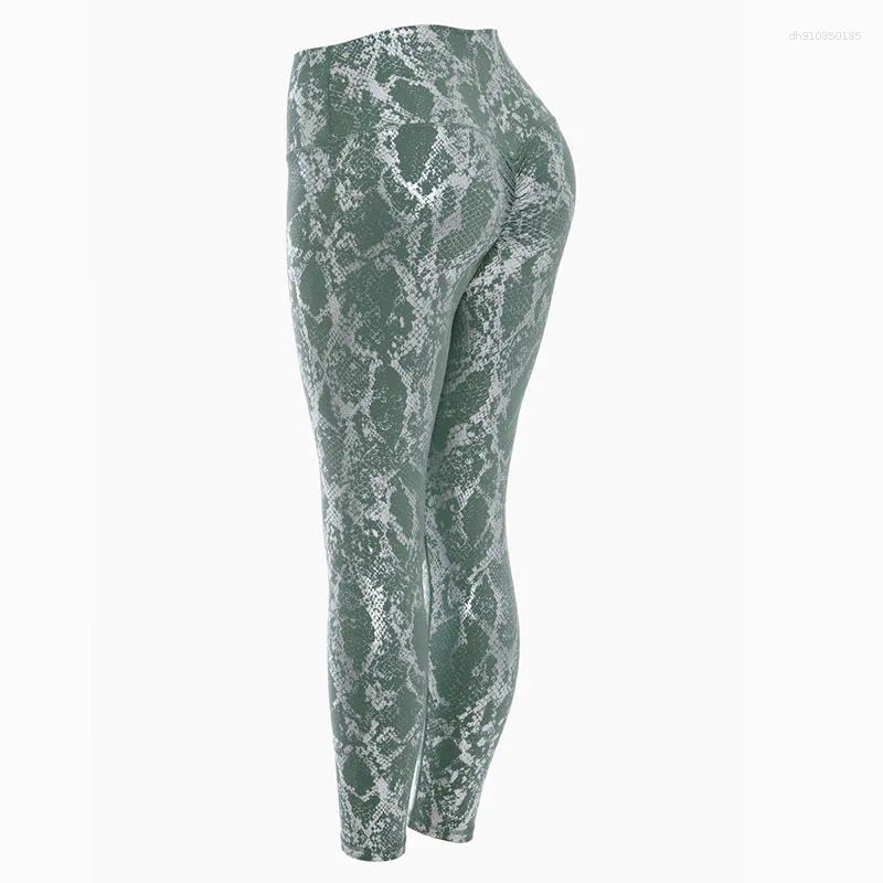 Active Pants Women High Waist Push Up Leggings Seamless Sexy Fitness Fashion Snake Print Yoga