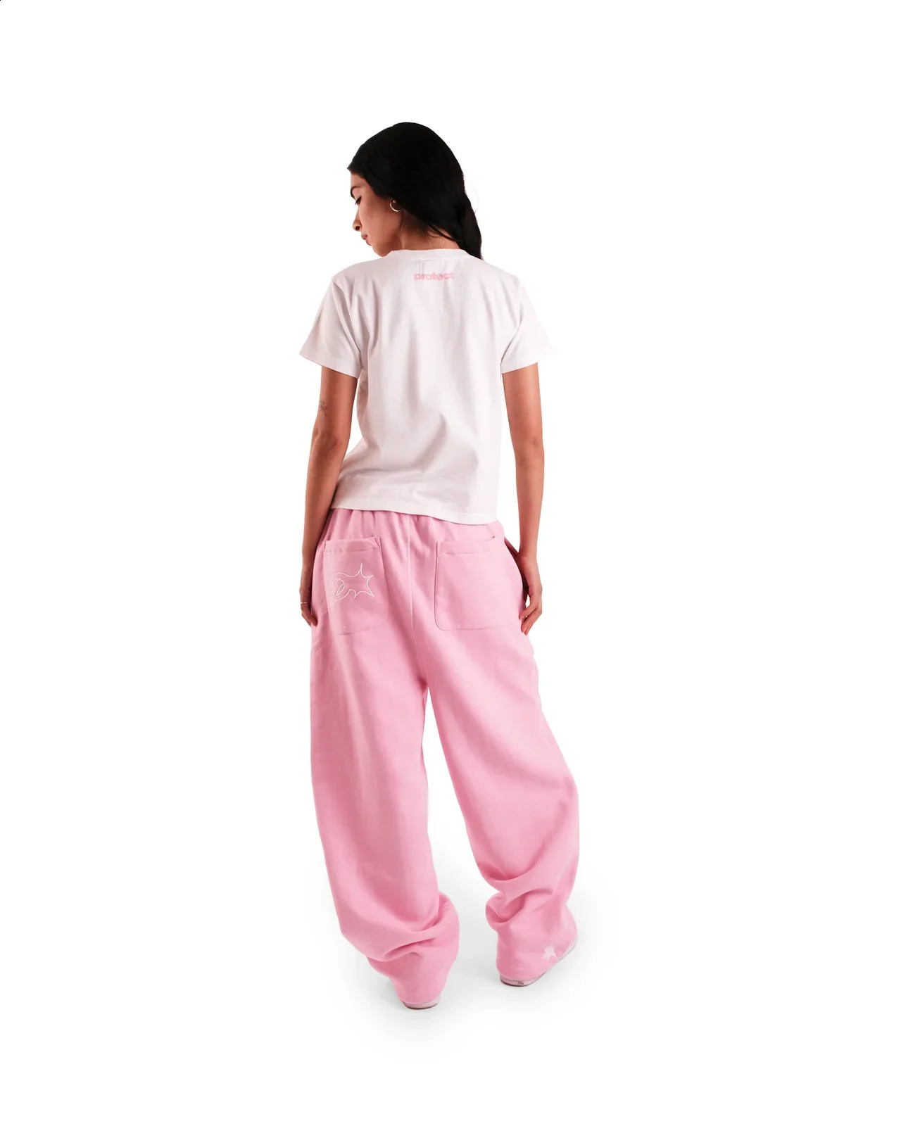 Retro PROTECT Sweatpants Women Letter y Pants Streetweer Loose Casual Straight Y2K Harajuku Hip Hop Jogging Trousers 250313