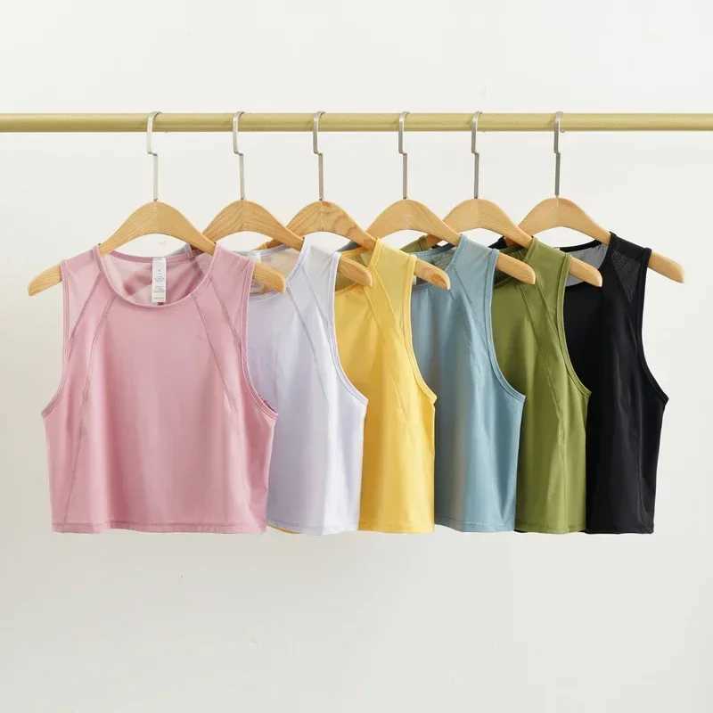 Dupe Sculpt Mesh Yoga Top Suitable for Women Loose Fitness Tailored Tank Top Fitness Sleeveless Hollow Running SweatshirtXJ250228