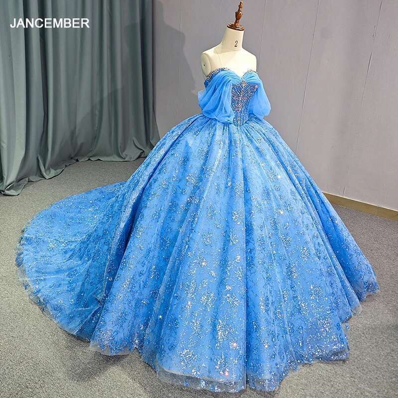 Modern prom dress with short sleeves fringed sweet tulle 15 16 custom quinceanera evening dresses