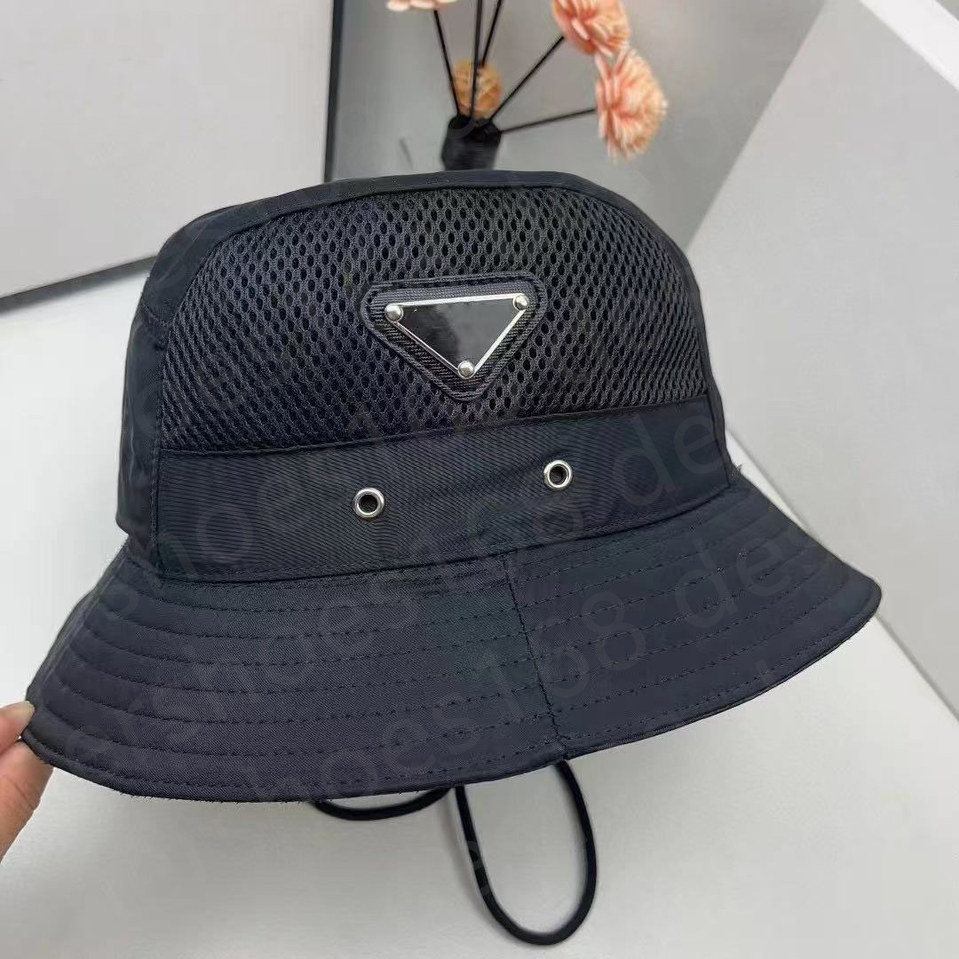 Designer Fisherman Buckets Hats for men woman Breathable mesh surface Luxury Wide brim Cap Bucket hat Summer Sun Visor caps straw hats beach hat Sunbonnet