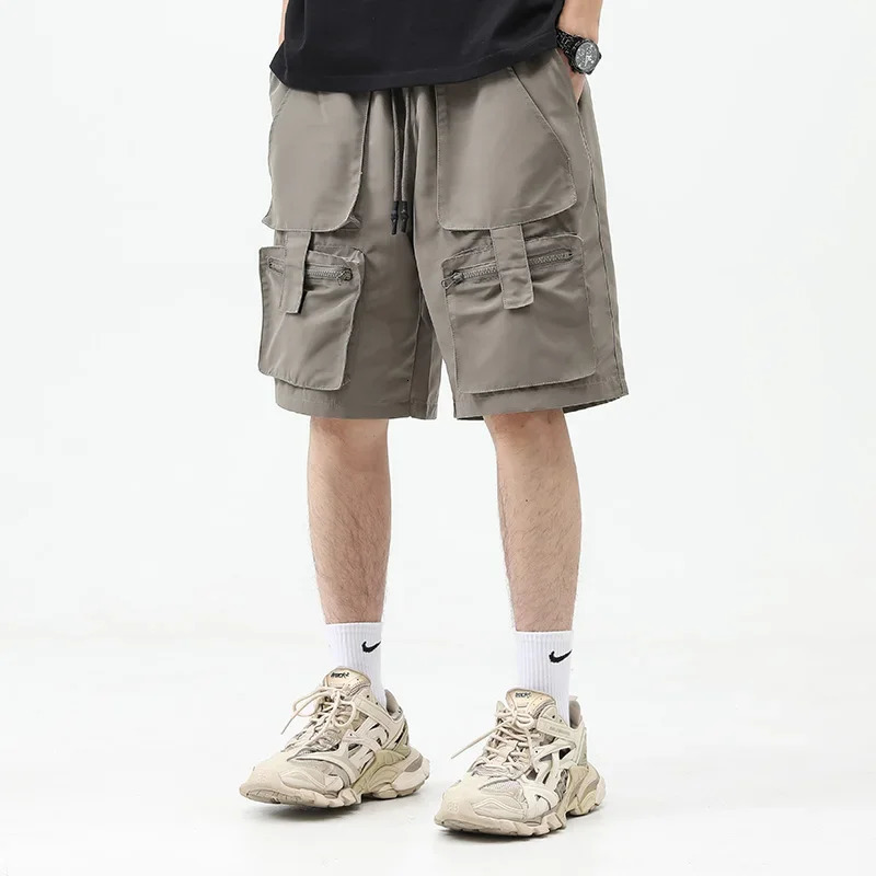 Summer Mens Cargo Shorts Y2K Vintage Multi-Pocket Casual Shorts Hip Hop Streetwear Outdoor Sports Short Pants Baggy Bermuda 250225