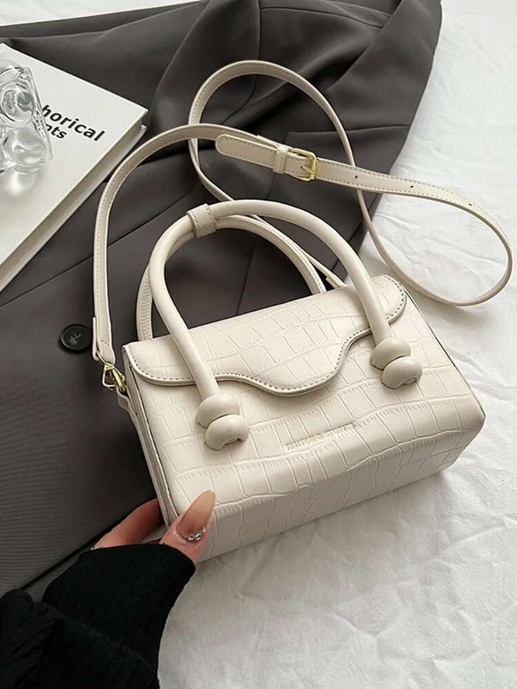 Handbags New Ladies Shoulder Commuter Girl Crossbody Simple Solid Colour Small Square Bag Handbag Car Ing Craf