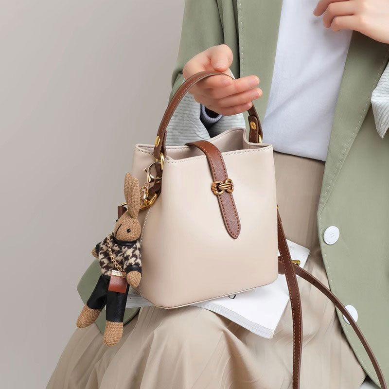 Bag 2024 new women's crossbody casual versatile bucket bag summer high-end texture handbag