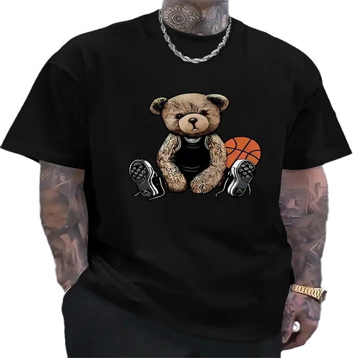 2025 Summer New Men's Fashion Leisure Commuting Versatile Round Neck Short Sleeve T-shirt Designer Free Shipping T-shirt