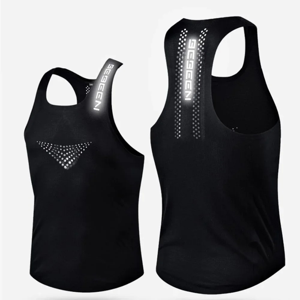 Mens Vest Mesh Breathable Quick Dry Outdoor Sports Sleeveless Top Lightweight Slim Fit Tank Top MenS Fashion Summer 250225