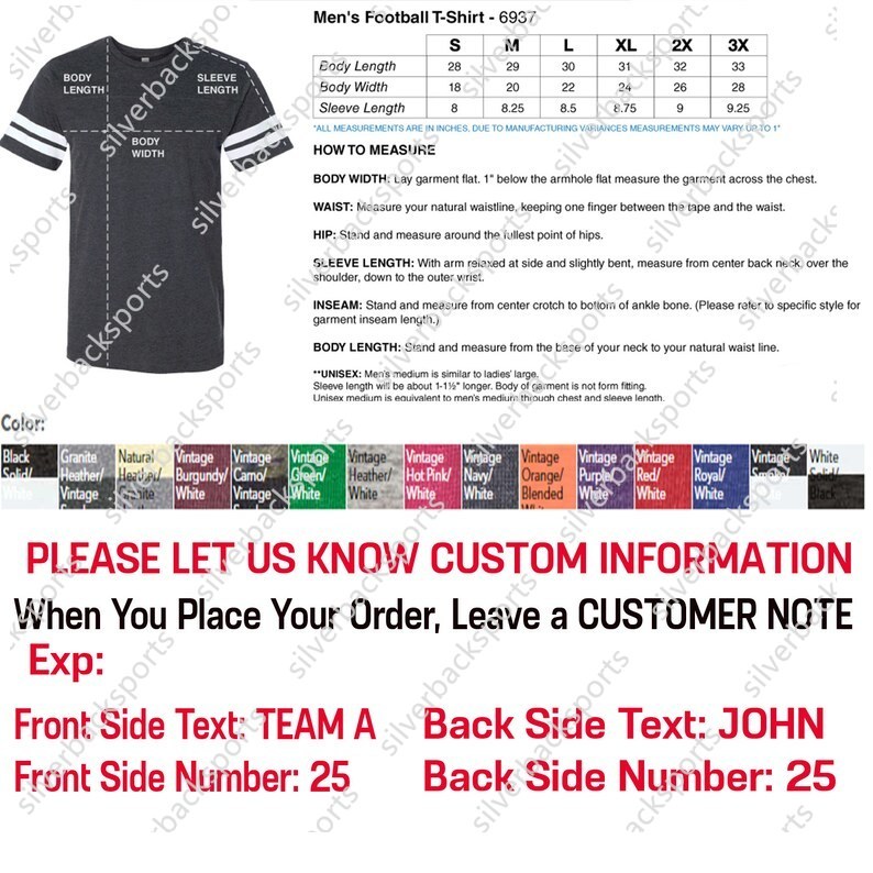 Personalized Team Name And Number Football Jersey, Custom V-neck Short Sleeve Jersey Shirt, Football Jersey For Football Fan Football Lover and fans