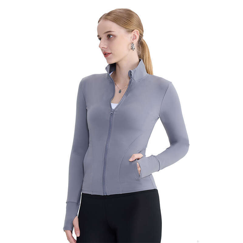 Spring/Summer Yoga Coat Women's European and American Zipper Pocket Sports Top Running Fiess Cardigan 2025 New Casual Versatile Fashion Clothing