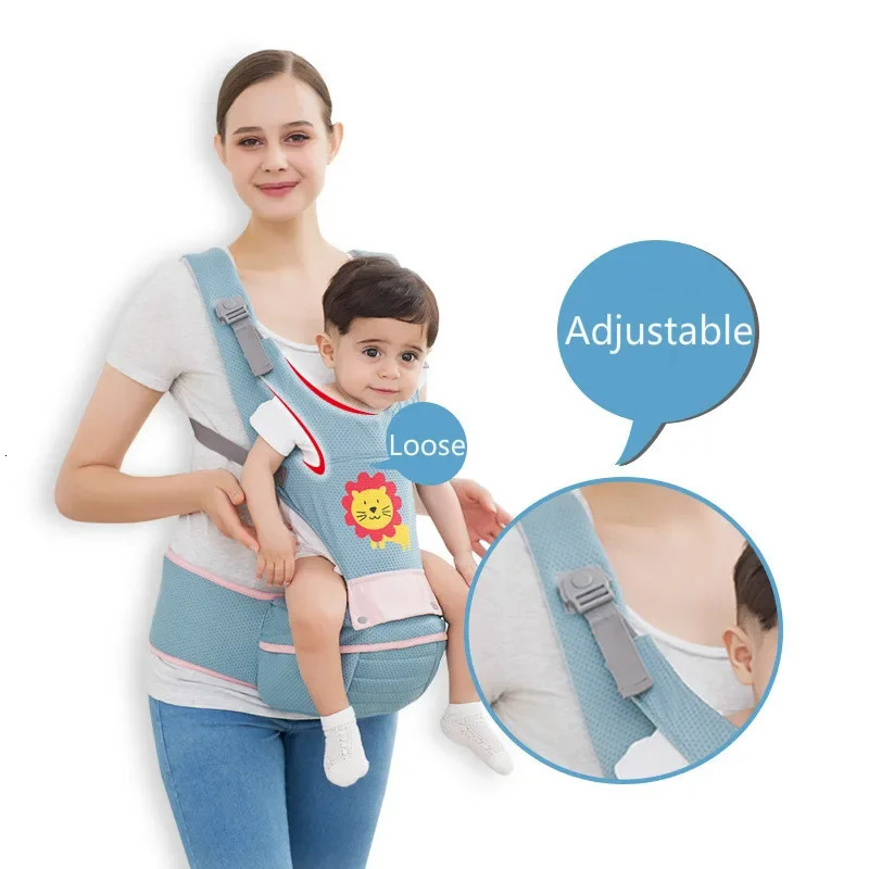 Cartoon 360 Ergonomic Baby Carrier Infant Kid Hipseat Sling Front Facing Kangaroo Baby Wrap Carrier for Baby Travel 0-36 Months 250227